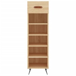 Armoire à chaussures chêne sonoma 30x35x105cm bois d'ingénierie 