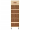 Armoire à chaussures chêne sonoma 30x35x105cm bois d'ingénierie 