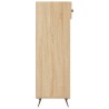Armoire à chaussures chêne sonoma 30x35x105cm bois d'ingénierie 