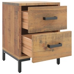 Tables de chevet 2 pcs 36x30x45 cm Bois de pin massif 