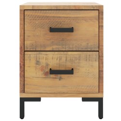 Tables de chevet 2 pcs 36x30x45 cm Bois de pin massif 