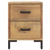 Tables de chevet 2 pcs 36x30x45 cm Bois de pin massif 