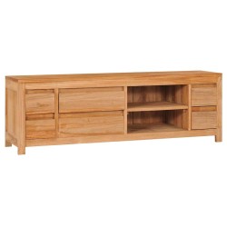Meuble TV 120 x 30 x 40 cm bois de teck massif 