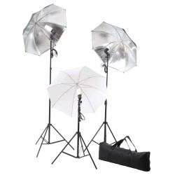 Kit de studio photo avec ensemble d'éclairage et toile de fond 