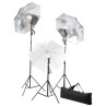 Kit de studio photo avec ensemble d'éclairage et toile de fond 