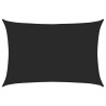 Voile d'ombrage 160 g/m² Noir 4x6 m PEHD 