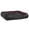 Lit pour chien Noir et marron 80x68x23 cm Similicuir 