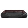 Lit pour chien Noir et marron 80x68x23 cm Similicuir 
