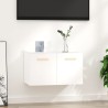 Armoire murale Blanc 60x36,5x35 cm Bois d'ingénierie 