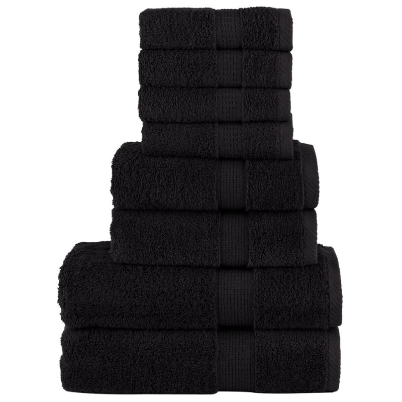Ensemble de serviettes de qualité supérieure SOLUND 8 pcs noir 