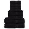 Ensemble de serviettes de qualité supérieure SOLUND 8 pcs noir 