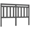 Tête de lit Gris 156x4x100 cm Bois massif de pin 