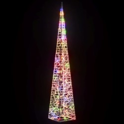 Cône lumineux décoratif à LED Acrylique Multicolore 120 cm 