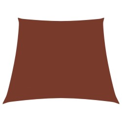 Voile de parasol Tissu Oxford trapèze 3/5x4 m Terre cuite 