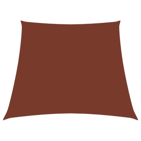 Voile de parasol Tissu Oxford trapèze 3/5x4 m Terre cuite 