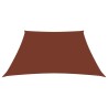 Voile de parasol Tissu Oxford trapèze 3/5x4 m Terre cuite 
