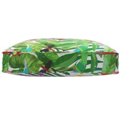 Coussin de palette pour siège Jungle tropical 80x80x12 cm en tissu Oxford 