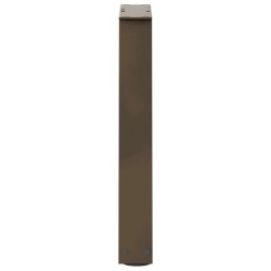 Pieds de table basse en forme de V, 2 pièces, acier naturel, 28 x (42-43,3) cm 