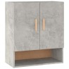 Armoire murale Gris béton 60x31x70 cm Bois d'ingénierie 