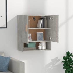Armoire murale Gris béton 60x31x70 cm Bois d'ingénierie 