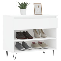 Armoire à chaussures Blanc 70x36x60 cm Bois d'ingénierie 