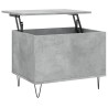 Table basse Gris béton 60x44,5x45 cm Bois d'ingénierie 