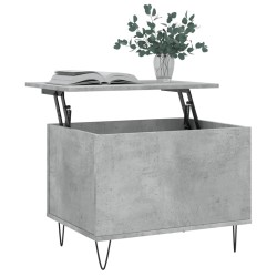 Table basse Gris béton 60x44,5x45 cm Bois d'ingénierie 