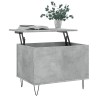 Table basse Gris béton 60x44,5x45 cm Bois d'ingénierie 