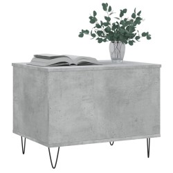 Table basse Gris béton 60x44,5x45 cm Bois d'ingénierie 