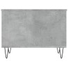 Table basse Gris béton 60x44,5x45 cm Bois d'ingénierie 