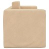 Canapé-lit pour enfants 2 places crème peluche douce 