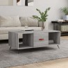 Table basse sonoma gris 102x50x40 cm bois d'ingénierie 