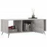 Table basse sonoma gris 102x50x40 cm bois d'ingénierie 