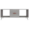 Table basse sonoma gris 102x50x40 cm bois d'ingénierie 