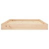 Lit pour chien 101,5x74x9 cm Bois de pin solide 
