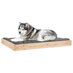 Lit pour chien 101,5x74x9 cm Bois de pin solide 