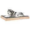 Lit pour chien 101,5x74x9 cm Bois de pin solide 