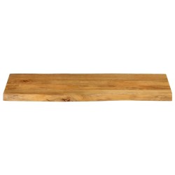 Dessus de table 80x40x2,5 cm bord vivant bois massif manguier 