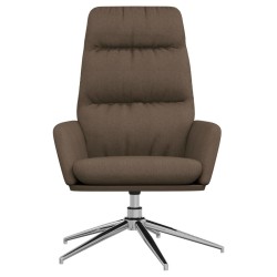 Chaise de relaxation Taupe Tissu 