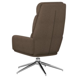 Chaise de relaxation Taupe Tissu 