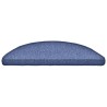 Tapis d'escalier 30 pcs bleu 56x17x3 cm 