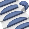 Tapis d'escalier 30 pcs bleu 56x17x3 cm 