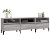 Meuble TV sonoma gris 150x30x44,5 cm bois d'ingénierie 