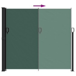 Auvent latéral rétractable vert foncé 180x300 cm 