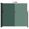 Auvent latéral rétractable vert foncé 180x300 cm 