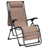 Chaise pliable de terrasse Textilène Taupe 