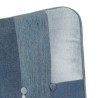 Fauteuil avec repose-pieds Denim Bleu Toile patchwork 