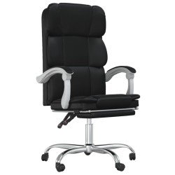 Fauteuil inclinable de bureau Noir Similicuir 