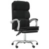 Fauteuil inclinable de bureau Noir Similicuir 