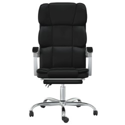 Fauteuil inclinable de bureau Noir Similicuir 